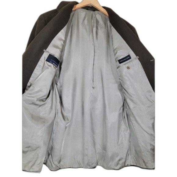 Bill Blass 100% Cashmere Brown Sport Coat Suit Jacket Blazer - 48L - Picture 2 of 10